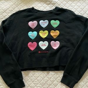 EUC Pure Barre cropped sweatshirt